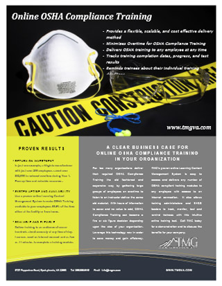Online OSHA Compliance Training by TMG, Inc.