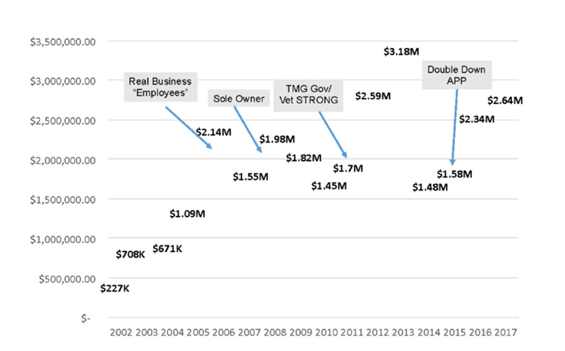 TMG Year-by-Year Revenue Summary